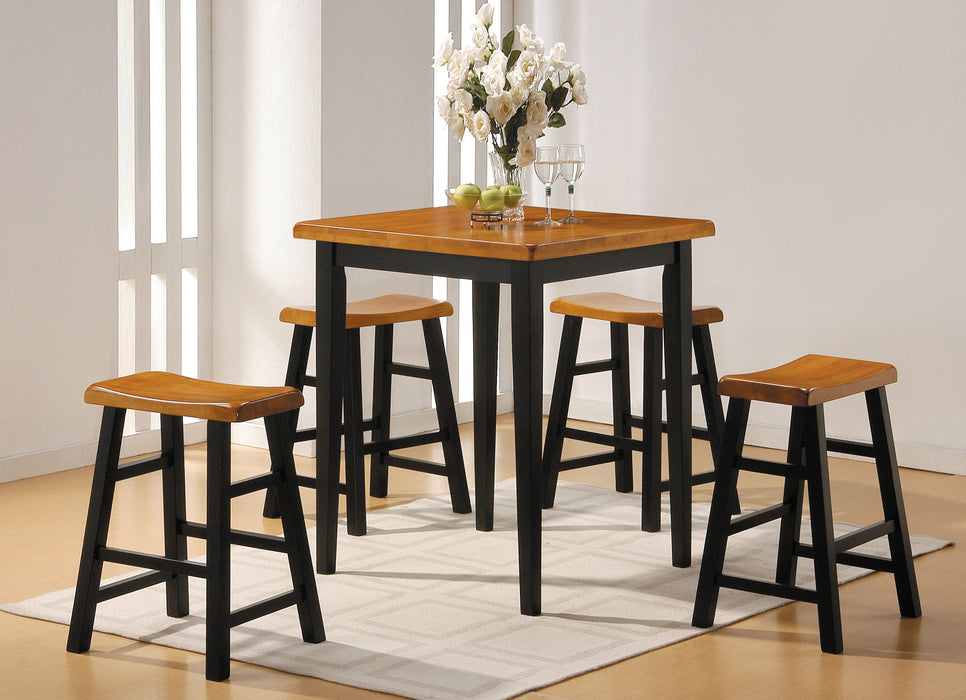 Gaucho Square 36"L 5 Pieces Pack Counter Height Table Set