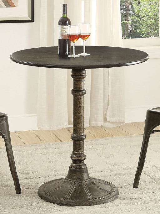 Coaster Oswego Round Bistro Dining Table Bronze Default Title