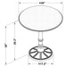 Coaster Oswego Round Bistro Dining Table Bronze Default Title