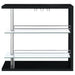 Coaster Prescott Rectangular 2-shelf Bar Unit Glossy Black Grey