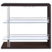 Coaster Prescott Rectangular 2-shelf Bar Unit Glossy Black Grey