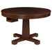 Coaster Marietta Round Wooden Game Table Tobacco Default Title