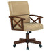 Coaster Marietta Upholstered Game Chair Tobacco and Tan Default Title