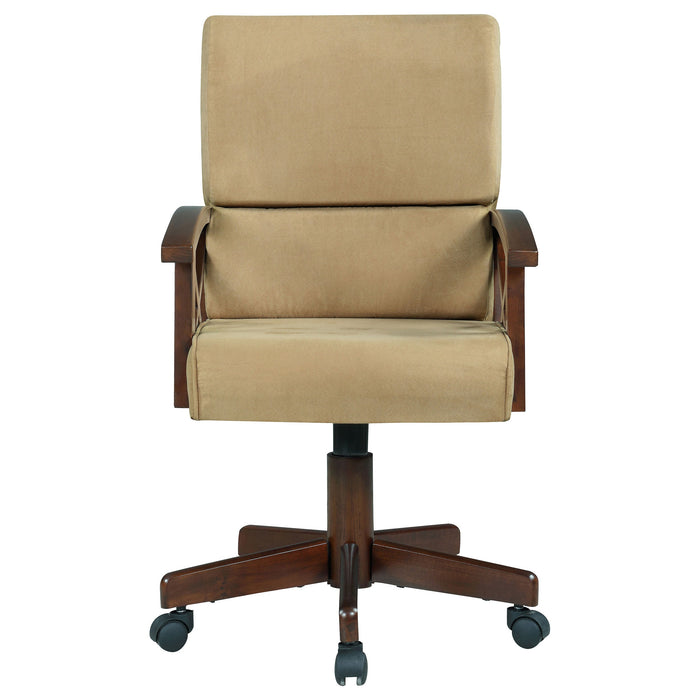 Coaster Marietta Upholstered Game Chair Tobacco and Tan Default Title