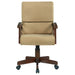 Coaster Marietta Upholstered Game Chair Tobacco and Tan Default Title