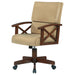 Coaster Marietta Upholstered Game Chair Tobacco and Tan Default Title