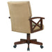 Coaster Marietta Upholstered Game Chair Tobacco and Tan Default Title