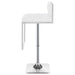 Coaster Alameda Adjustable Bar Stool Chrome and Grey White