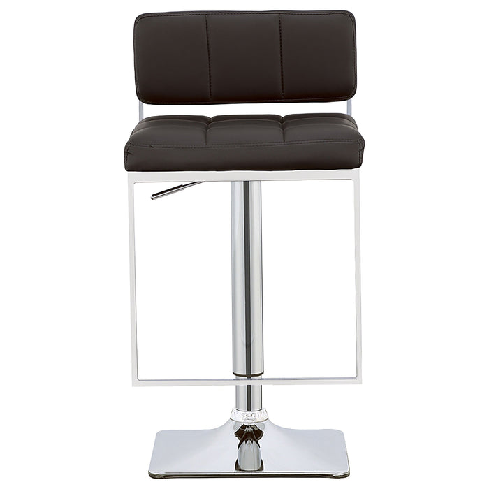 Coaster Alameda Adjustable Bar Stool Chrome and Black Default Title