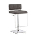 Coaster Alameda Adjustable Bar Stool Chrome and Grey Grey