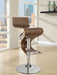 Coaster Covina Adjustable Bar Stool Walnut and Chrome Default Title