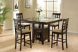 Coaster Gabriel Square Counter Height Dining Set Cappuccino Set of 5