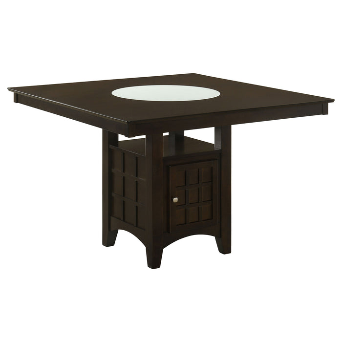 Coaster Gabriel Square Counter Height Dining Table Cappuccino Default Title