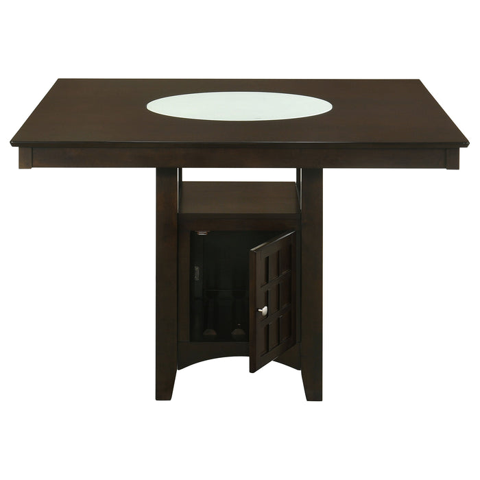 Coaster Gabriel Square Counter Height Dining Table Cappuccino Default Title