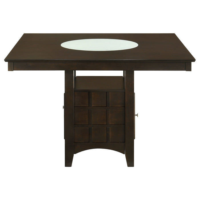 Coaster Gabriel Square Counter Height Dining Table Cappuccino Default Title