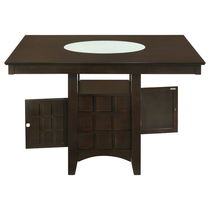 Coaster Gabriel Square Counter Height Dining Table Cappuccino Default Title