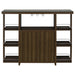 Coaster Evelio Bar Unit with Wine Bottle Storage Walnut Default Title