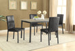 Coaster Garza Rectangular Dining Table Black Default Title