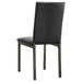 Coaster Garza Upholstered Dining Chairs Black (Set of 2) Default Title