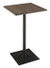 Coaster Cavalier Square Bar Table Dark Elm and Matte Black Default Title