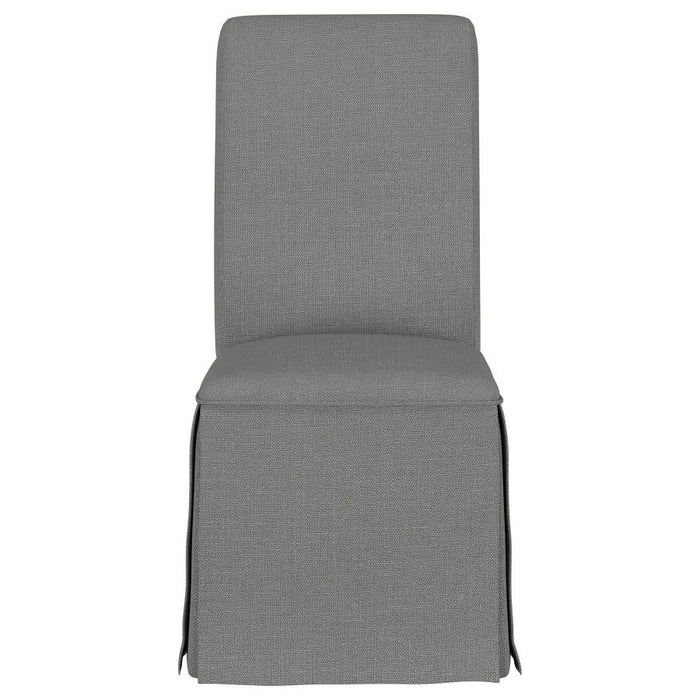 Shawna Upholstered Skirted Dining Chair (Set of 2)