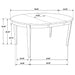 Coaster Gabriel Oval Dining Table Cappuccino Default Title