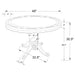 Coaster Turk 3-in-1 Round Pedestal Game Table Tobacco Default Title