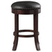 Coaster Aboushi Swivel Bar Stools with Upholstered Seat Brown (Set of 2) Counter Height