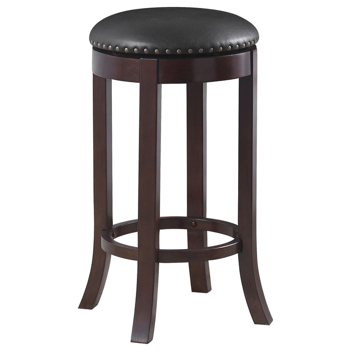 Coaster Aboushi Swivel Bar Stools with Upholstered Seat Brown (Set of 2) Counter Height