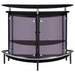 Coaster Amarillo 2-tier Bar Unit White and Chrome Black