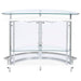 Coaster Amarillo 2-tier Bar Unit White and Chrome Black