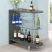 Coaster Adolfo 3-tier Bar Table Glossy Black and Clear Grey