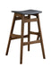 Coaster Finnick Tapered Legs Bar Stools Dark Grey and Walnut (Set of 2) Default Title