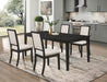 Coaster Louise Dining Set Black and Cream Set of 5