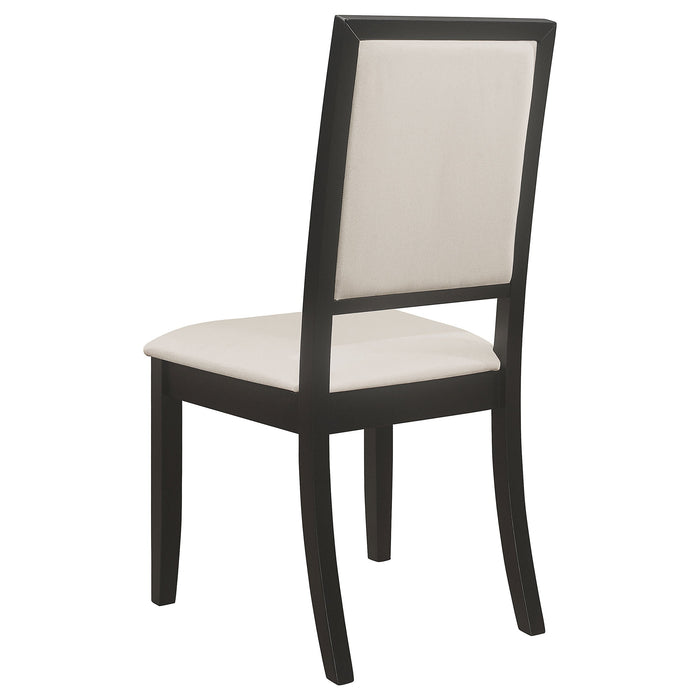 Coaster Louise Dining Set Black and Cream Set of 7