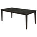 Coaster Louise Rectangular Dining Table with Extension Leaf Black Default Title