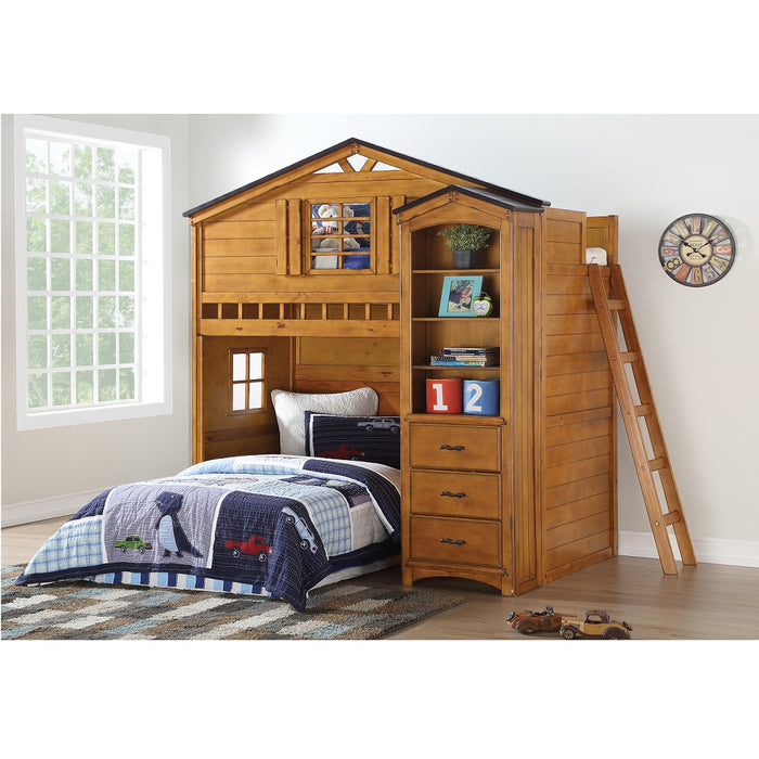 Tree House Teenager Solid Wood Twin Loft Bed