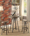 Coaster Bartlett Adjustable Swivel Bar Table Brushed Nutmeg Default Title