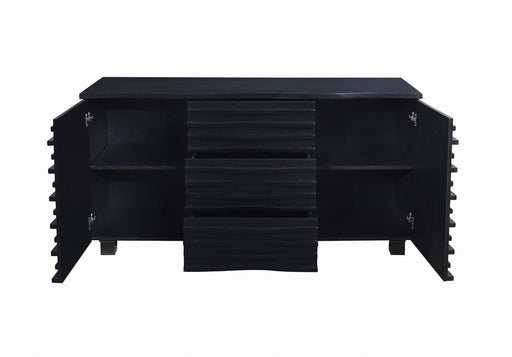 Coaster Stanton 3-drawer Rectangular Server Black Default Title