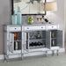 Coaster Aconitum 4-door Wine Cabinet Clear Mirror Default Title