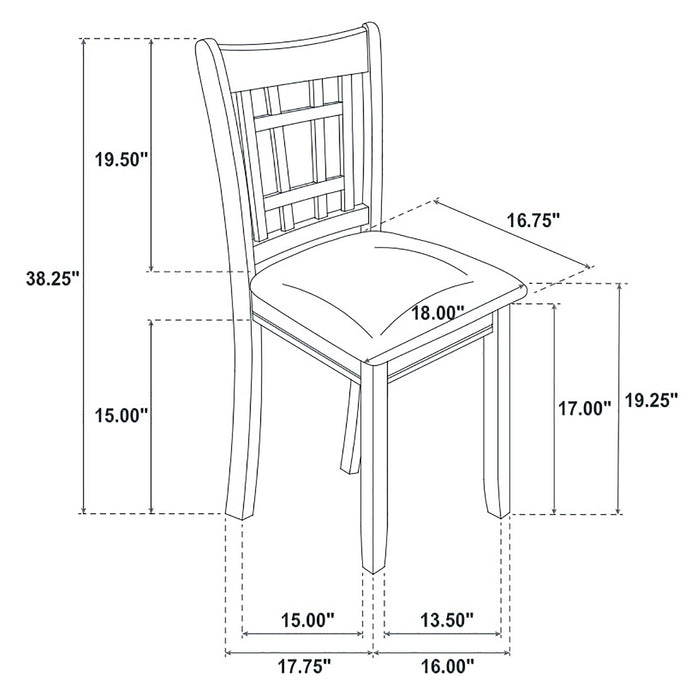 Coaster Lavon Dining Room Set Espresso and Black Default Title