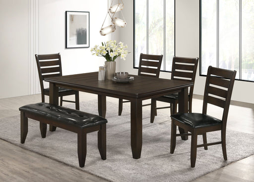 Coaster Dalila Dining Room Set Cappuccino and Black Set of 6