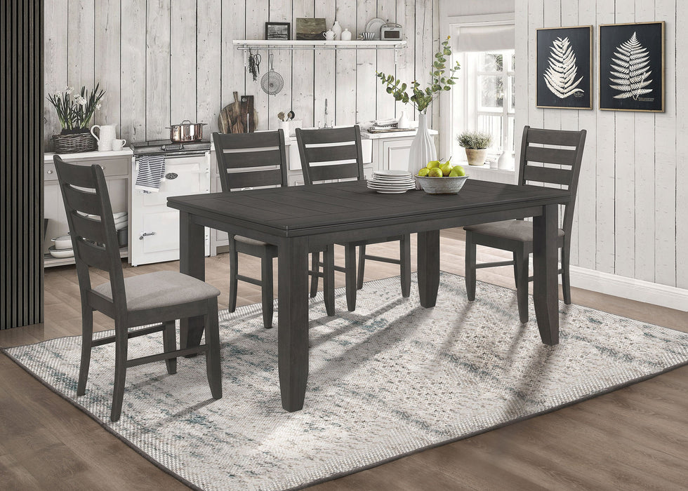 Coaster Dalila Rectangular Dining Set Grey and Dark Grey Set of 6