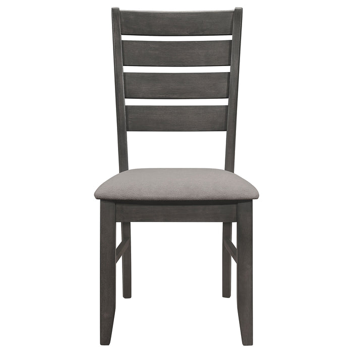 Coaster Dalila Rectangular Dining Set Grey and Dark Grey Set of 6