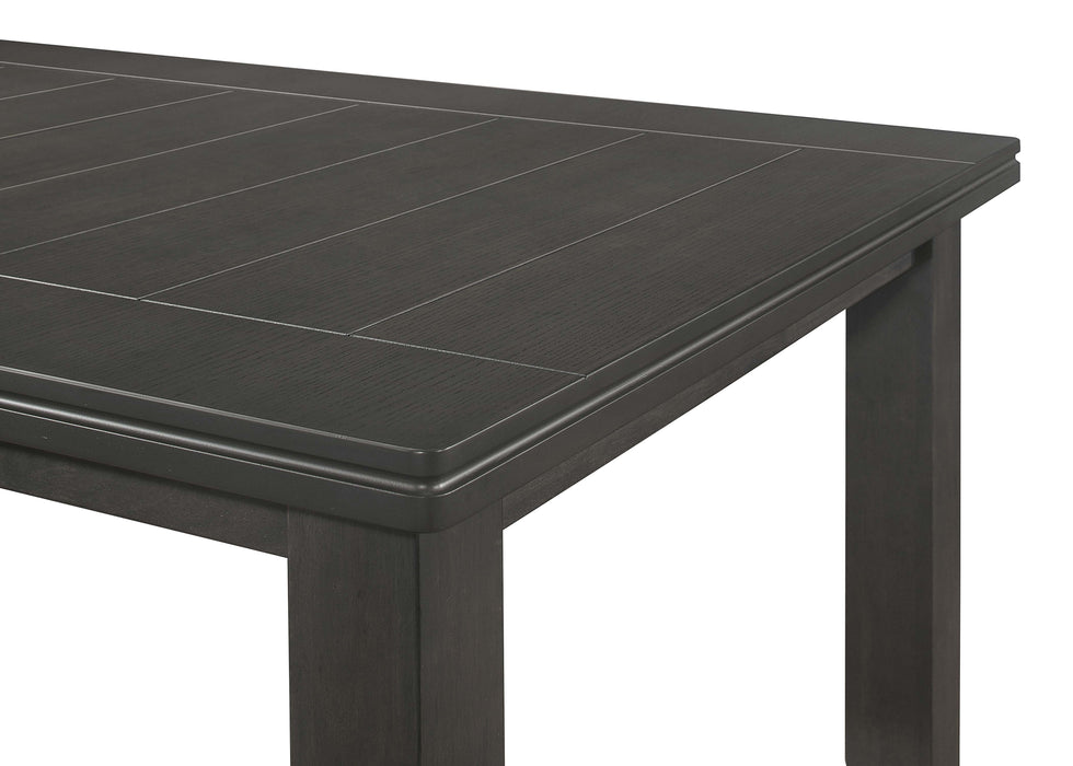 Coaster Dalila Rectangular Plank Top Dining Table Dark Grey Default Title