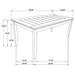 Coaster Dalila Rectangular Dining Table Cappuccino Default Title