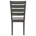 Coaster Dalila Ladder Back Side Chair (Set of 2) Grey and Dark Grey Default Title