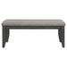 Coaster Dalila Padded Cushion Bench Grey and Dark Grey Default Title