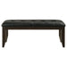 Coaster Dalila Tufted Upholstered Dining Bench Cappuccino and Black Default Title