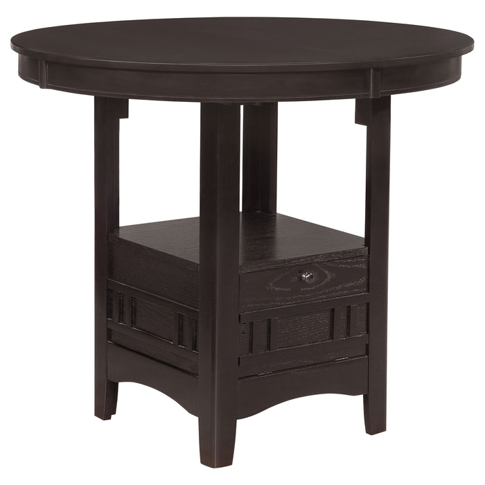 Coaster Lavon Oval Counter Height Table Espresso Default Title